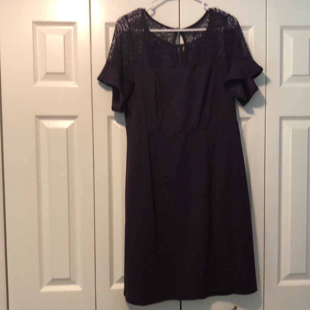 Torrid Illusion Shift Dress-Plum-NWT-Size 0